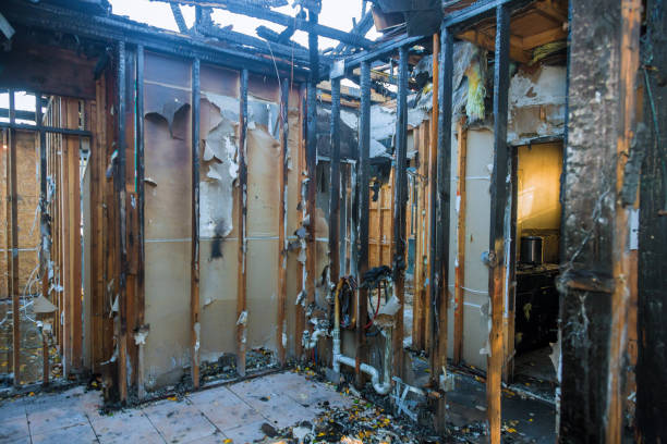 Professional Fire Damage Restoration technician working in Gibsonton, FL
